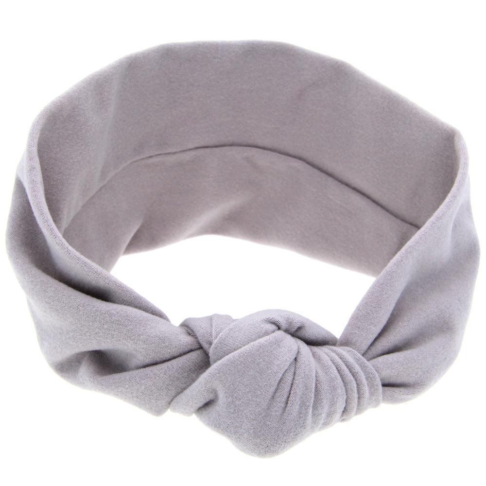 Headband Knot Grey